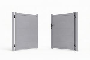 TABOR 3 m H. 190 cm hellgraues Schwingtor 4