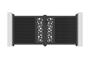 ATHOS SUNNY 3m H.140cm Anthracite Grey Swing Gate with Aluminum Frame thumbnail 2