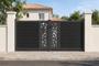 ATHOS SUNNY 3m H.140cm Anthracite Grey Swing Gate with Aluminum Frame main_image thumbnail