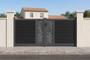 ATHOS ARLBERG 3m H.140cm Anthracite Grey Swing Gate with Aluminum Frame main_image thumbnail