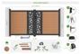 ATHOS SUNNY 3m H.160cm teak swing gate with aluminum frame, featuring a composite wood design and aluminum frame thumbnail 5