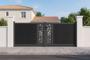 ATHOS SUNNY 3.5m H.140cm Anthracite Grey Swing Gate with Aluminum Frame main_image thumbnail