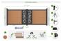 Portail bois composite battant design 3,5m ATHOS SUNNY H.140cm teck avec cadre aluminium thumbnail 5