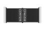ATHOS SUNNY 3.5m H.160cm Anthracite Grey Swing Gate with Aluminum Frame thumbnail 2