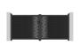ATHOS ARLBERG 3.5m H.160cm Anthracite Grey Composite Wood Swing Gate with Aluminum Frame thumbnail 8