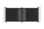 ATHOS ARLBERG 3.5m H.160cm Anthracite Grey Composite Wood Swing Gate with Aluminum Frame thumbnail 2