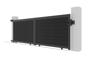 ATHOS 4m H.140cm anthracite grey solid wood sliding composite wood gate with aluminium frame thumbnail 8