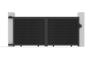 ATHOS 3.5m H.160cm anthracite grey solid wood sliding composite wood gate with aluminium frame thumbnail 7