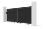 ATHOS 3.5m H.160cm anthracite grey solid wood sliding composite wood gate with aluminium frame thumbnail 3
