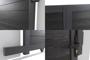 ATHOS 3.5m H.160cm anthracite grey solid wood sliding composite wood gate with aluminium frame thumbnail 5