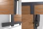 Puerta corredera de composite de madera maciza ATHOS de 3,5 m de altura y 160 cm de alto, con marco de aluminio. thumbnail 5