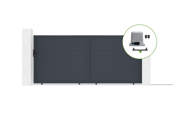 Automatic sliding gate 4m EIGER H.180cm + motor RANGER C300 main image