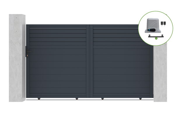 Puerta corredera automática 3m CARPATIA Alt.180cm + Automatismo RANGER C300 main image
