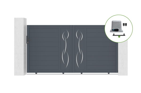 Automatic sliding gate 3m LIFE H.160cm + motor RANGER C300 main image