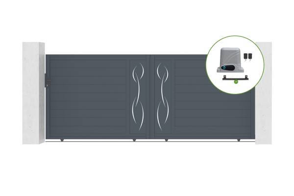 Automatic sliding gate 4m LIFE H.160cm + motor RANGER C300 main image