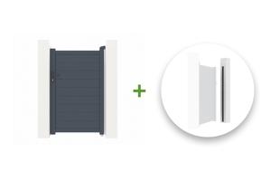 EIGER 100P160 aluminium poort + Kit voor het omkeren van de opening main_image