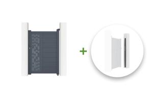 Aluminium poort ADULA 100P140 + Kit voor het omkeren van de opening main_image
