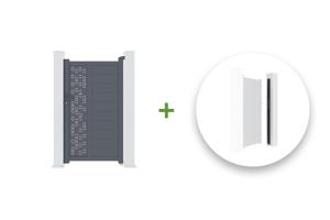 Aluminium poort ADULA 100P180 + Kit voor het omkeren van de opening main_image