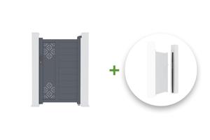 Aluminium poort TRIGLAV 100P160 + Kit voor het omkeren van de opening main_image