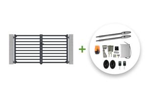 Cancello automatico battente 3m ANTELAO 300B160 GRIGIO + CISTERNA B250 main_image