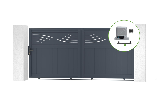 Automatic sliding gate 3m HALTI H.140cm + motor RANGER C300 main image