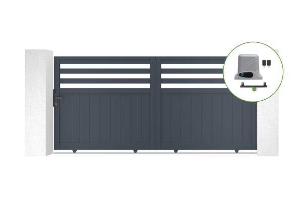 Automatic sliding gate 3m NEVIS H.160cm + motor RANGER C300 main image