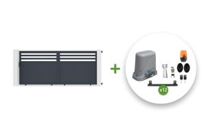 Automatic sliding gate 3,7m NEVIS H.160cm + motor TANKER C600 main_image