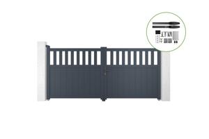 Portail battant motorisé 3m SANTIS H.140cm + Motorisation HICKER B200 main_image