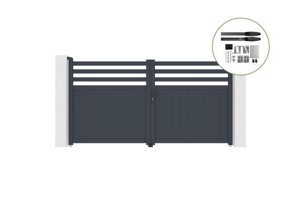 Automatic swing gate 3m NEVIS H.140cm + motor HICKER B200 main image