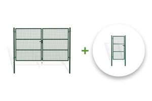 Mesh gate 3m OLGA H.180cm + side gate 1m OLGA H.180cm green main_image