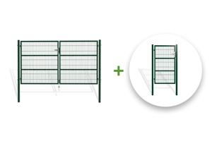 Mesh gate 3m RAZO H.160cm + side gate 1m RAZO H.160cm green main_image