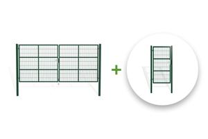 Mesh gate 4m RAZO H.180cm + side gate 1m RAZO H.180cm green main_image