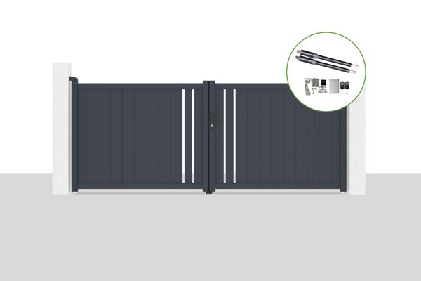 Elektrisches Flügeltor 3,5x1,4m GIONA + Motorisierung RANGER B150 main image