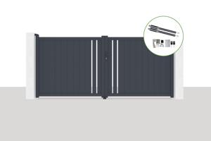 Portail battant électrique 3,5x1,6m GIONA + Motorisation RANGER B150 main_image