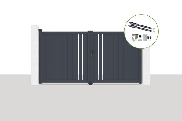 Elektrische draaipoort 3x1,6m GIONA + RANGER B150 motorisatie main image
