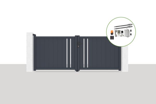 Brama skrzydłowa elektryczna 3x1,2m GIONA + napęd TANKER B250 main image