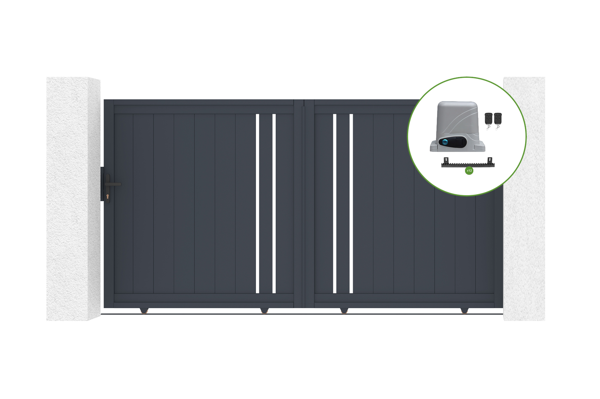 Elektrisches Schiebetor 3x1,6m GIONA + Motorisierung RANGER C300 main image