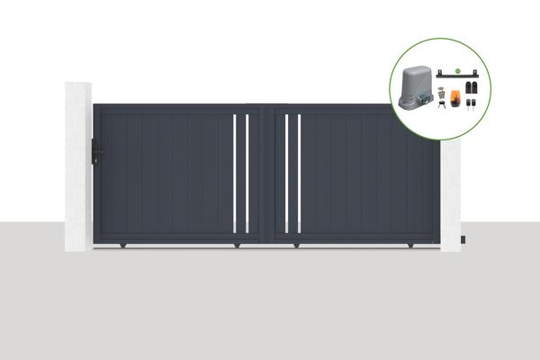 Elektrisches Schiebetor 3,5x1,4m GIONA + TANKER C600 Motorisierung main image
