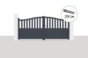 Electric swing gate 3x1,4m MEIJE + motor RANGER B150 main_image
