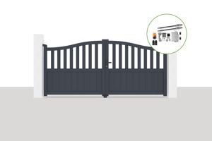 Electric swing gate 3x1,4m MEIJE + motor TANKER B250 main_image
