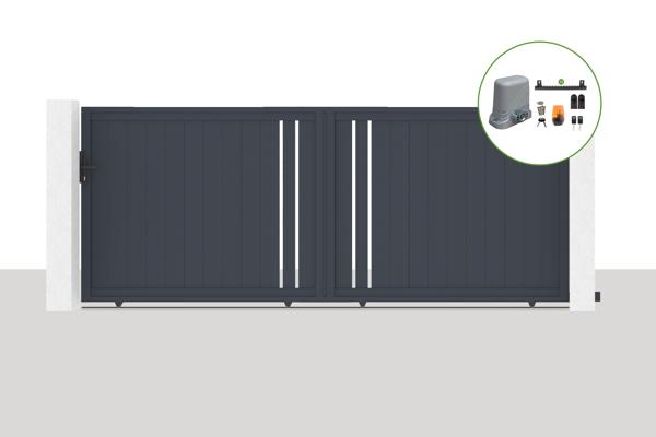 Elektrisches Schiebetor 4x1,6m GIONA + TANKER C600 Motorisierung main image