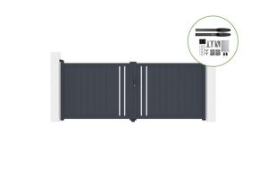 Electric swing gate 3,5x1,4m GIONA + motor HICKER B200 main_image