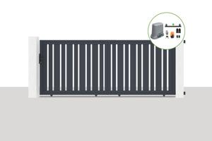 Electric sliding gate 3,5m VEYMONT H.140cm + motor TANKER C600 main_image