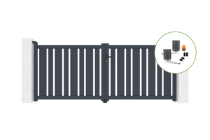 Electric swing gate 3x1,2m VEYMONT + motor BUNKER B500 main_image
