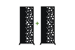 2 dekoratīvo paneļu komplekts SUNNY Black H.160cm labās puses raksti main image