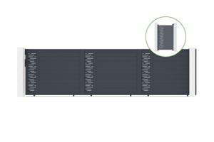 Sliding gate kit 6m ARLBERG H.160cm + side gate ARLBERG H.160cm grey main_image