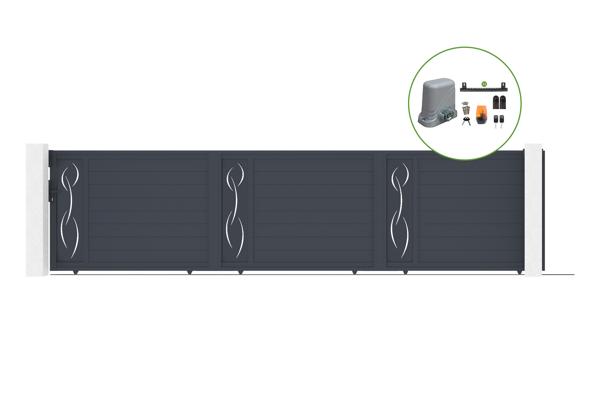 Puerta corredera exterior​ 5m LIFE Alt.140cm + Automatismo TANKER C600 main image