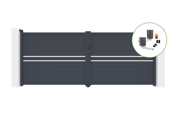 Swing gate 4m CIMONE H.160cm + motor BUNKER B500 main image
