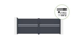 Πόρτα αιώρησης 4m CIMONE H.140cm αλουμίνιο + μηχανοκίνητο HICKER B200 main_image