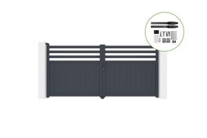 Swing gate 3,4m NEVIS H.160cm + motor HICKER B200 main_image